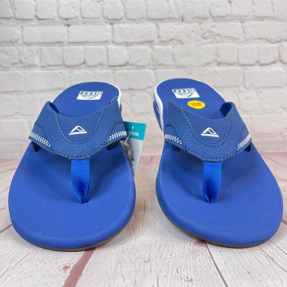 Reef Fanning x MLB LA Dodgers With Bottle Opener Flip Flops Sandals Mens Size 13 - Picture 6 of 11